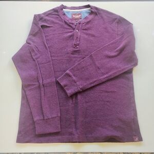 Alesbury Purple Burgundy Heather Dark Red Men's Cotton Lightweight Sweater